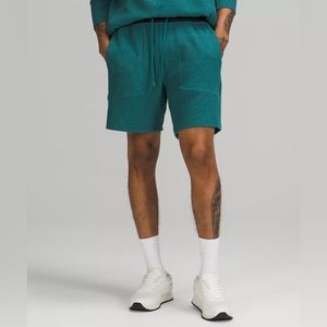 lululemon At Ease Short 7” Heathered Deep Cove/Black Medium